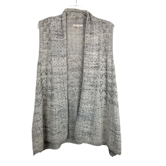 Skies Are Blue Sweaters Skies Are Blue Open Front Sweater Vest